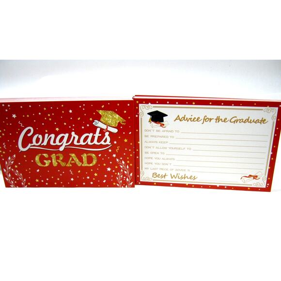50pc Congrats congratulations Grad Wish & Advice Cards High School or College - Picture 6 of 6